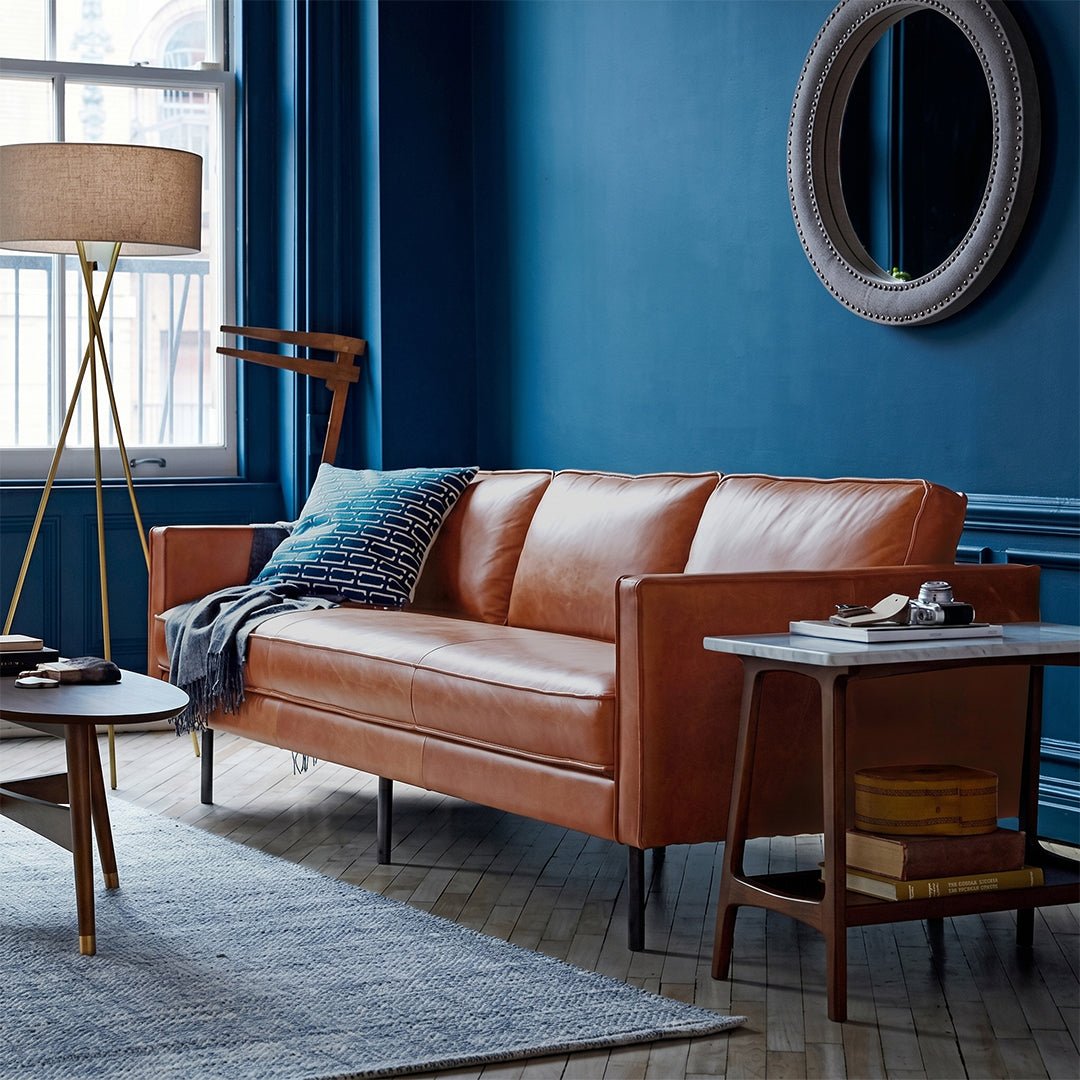 Barbican Two Seater, Three Seater Sofa, Real Leather - Miola
