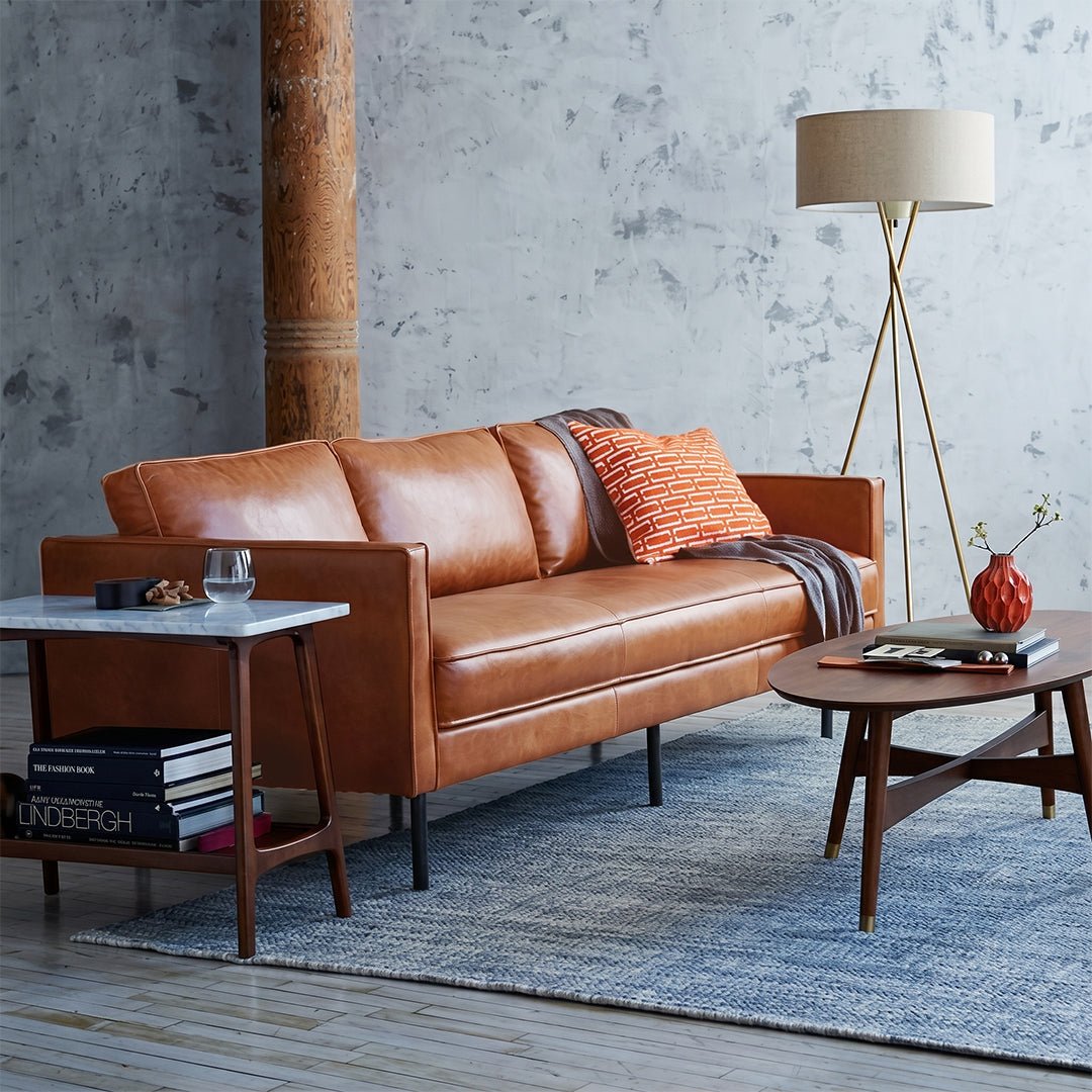 Barbican Two Seater, Three Seater Sofa, Real Leather - Miola