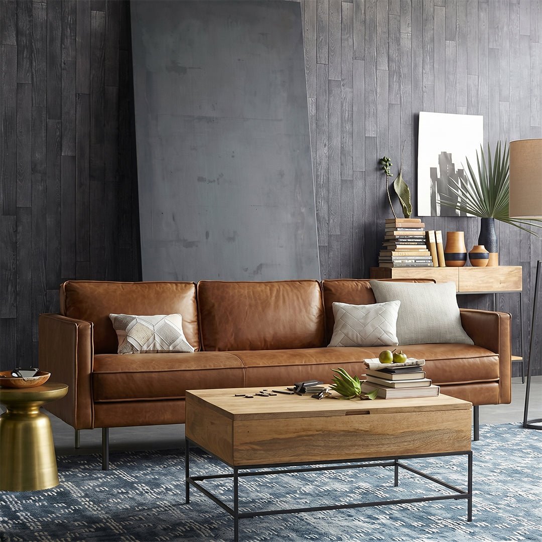 Barbican Two Seater, Three Seater Sofa, Real Leather - Miola