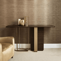 Barbican Console Table, Gold And Rosewood - Miola