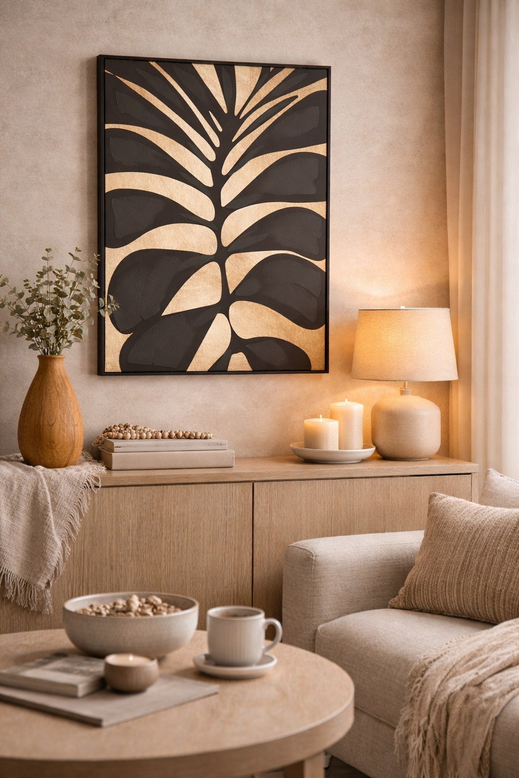 Black Leaf Wall Art - Miola