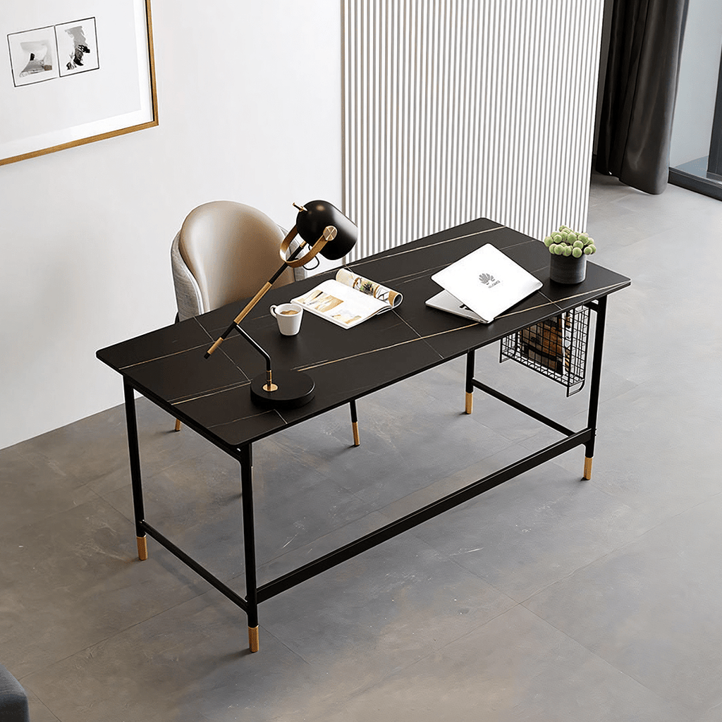 Bleeker Office Desk, Sintered Stone - Miola