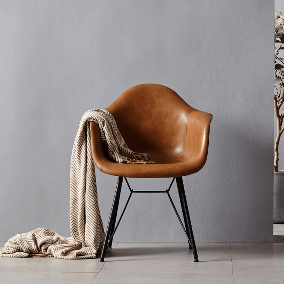 Bobby Dining Chair, Distressed Leather - Miola