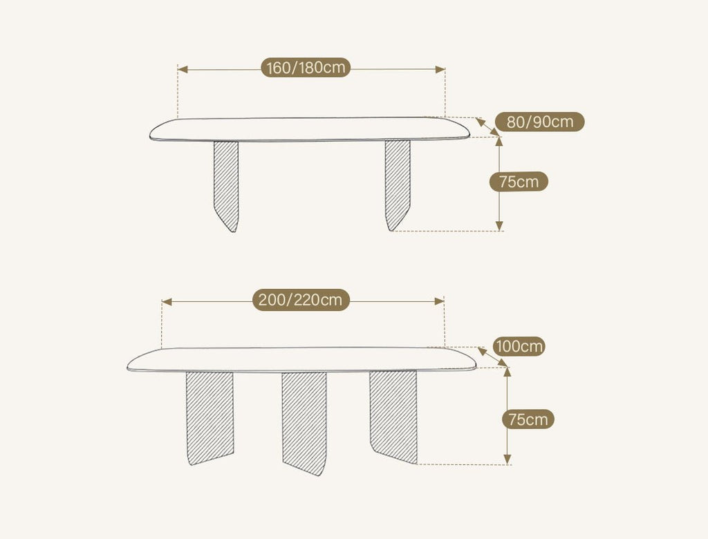 Boston Dining Table, Sintered Stone - Miola