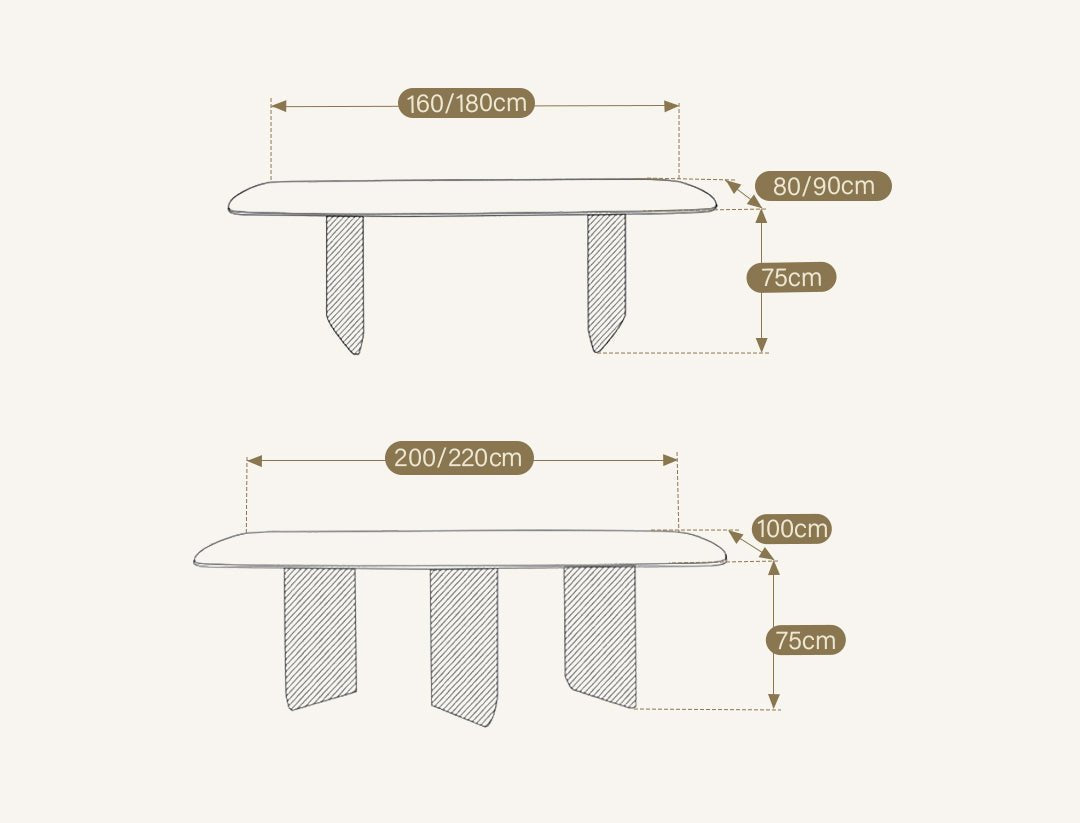 Boston Dining Table, Sintered Stone - Miola
