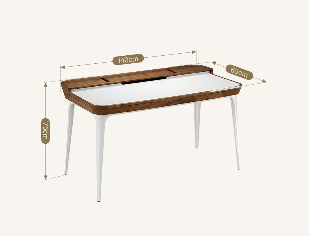 Brannan Office Desk, Wood - Miola