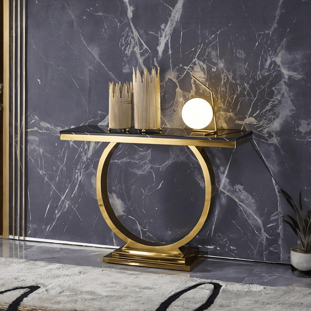 Brody Console Table, Black - Miola