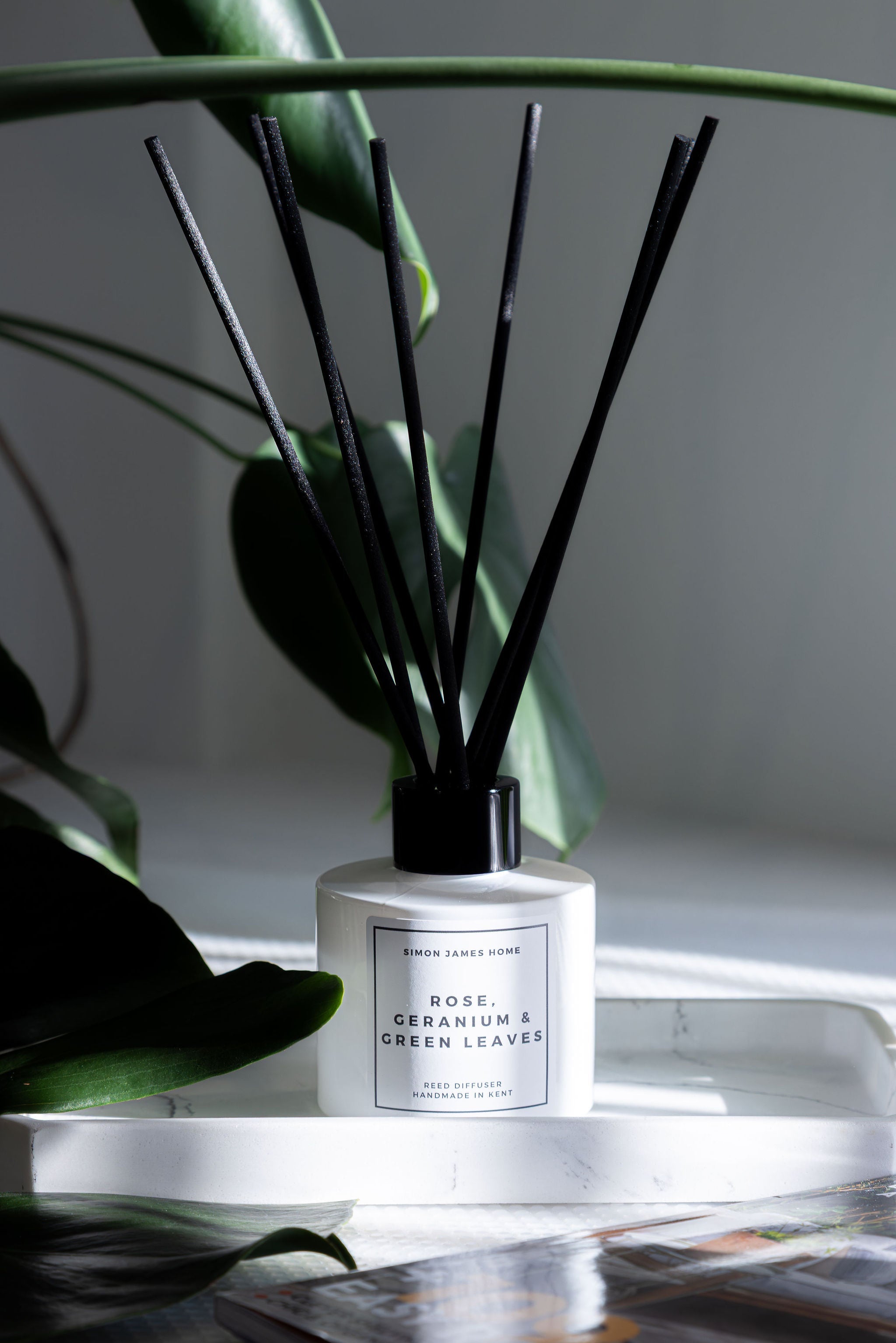 Rose, Geranium & Green Leaves Reed Diffuser