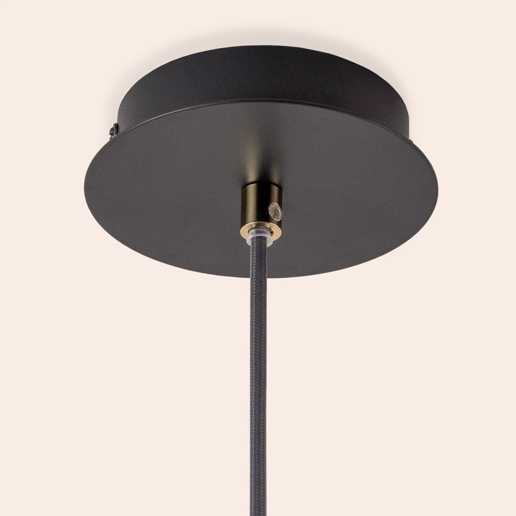 Charcoal grey cone pendant ceiling light - Miola