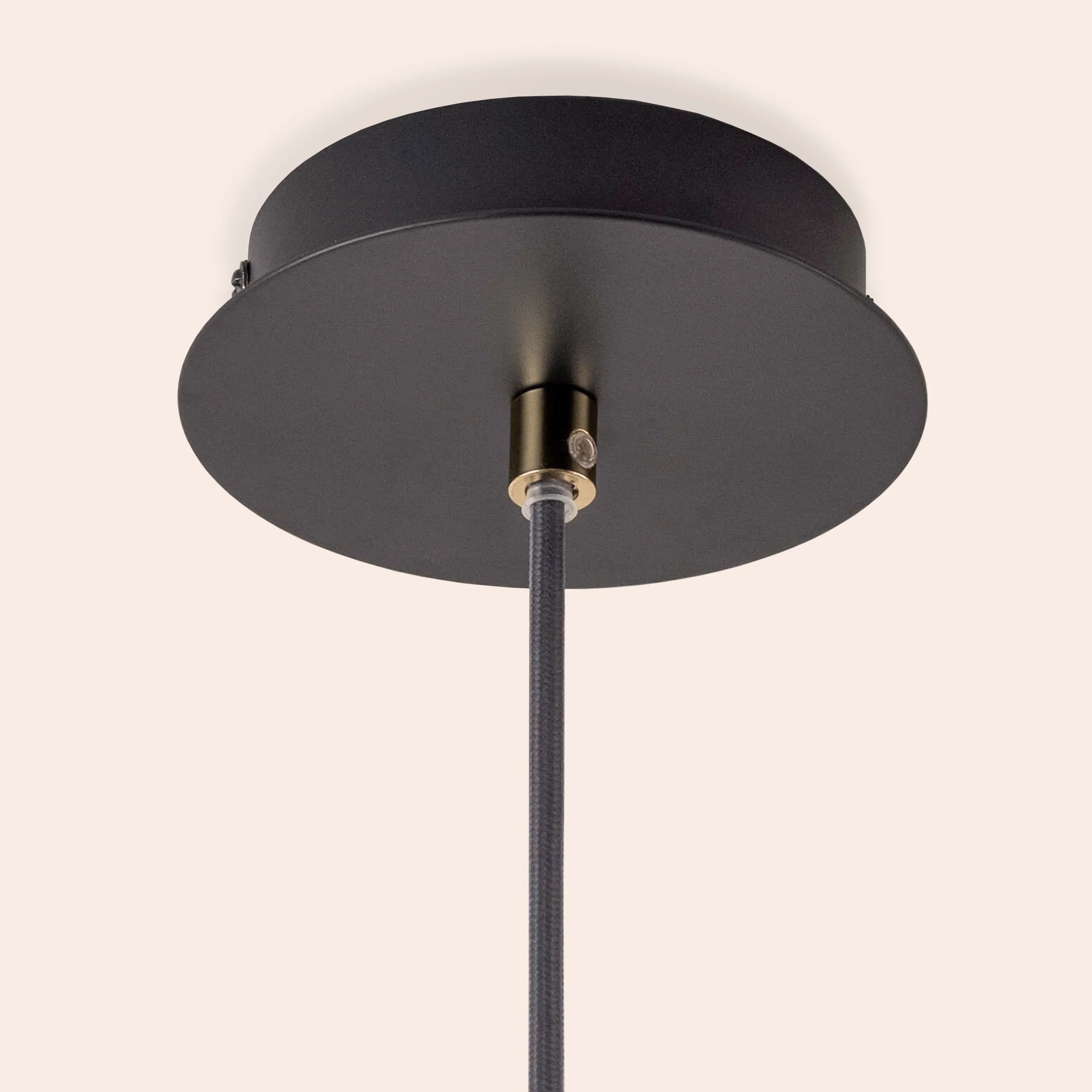 Charcoal grey cone pendant ceiling light - Miola