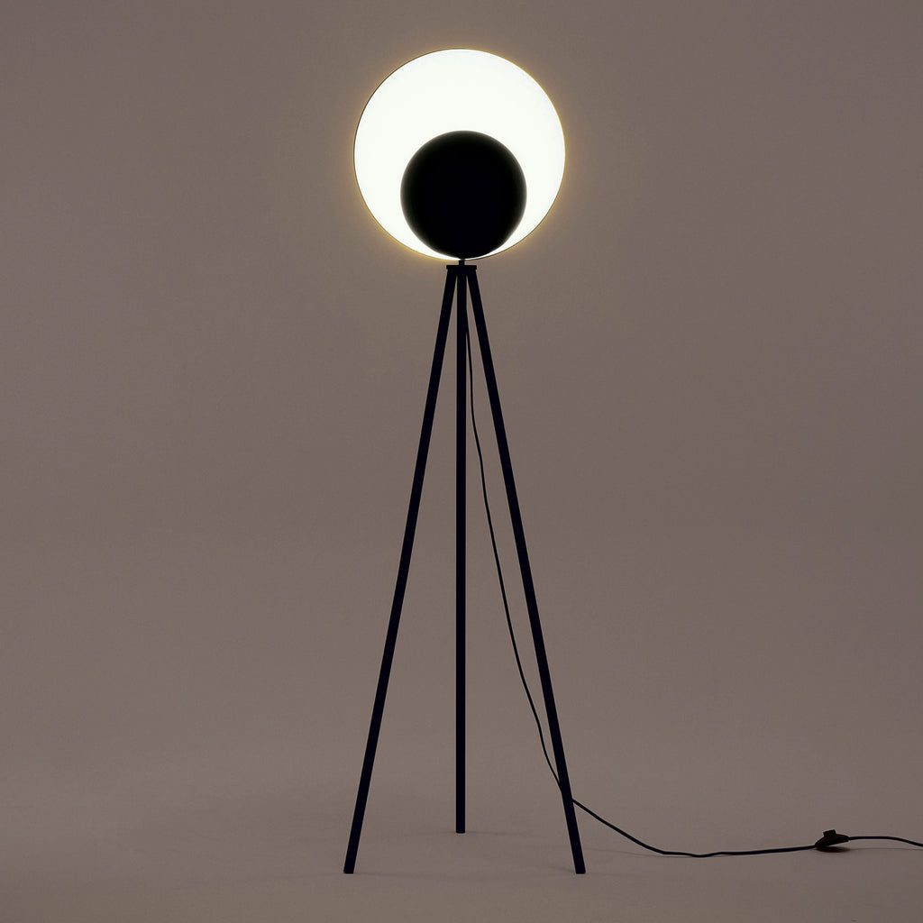 Charcoal Grey Diffuser Floor Lamp - Miola