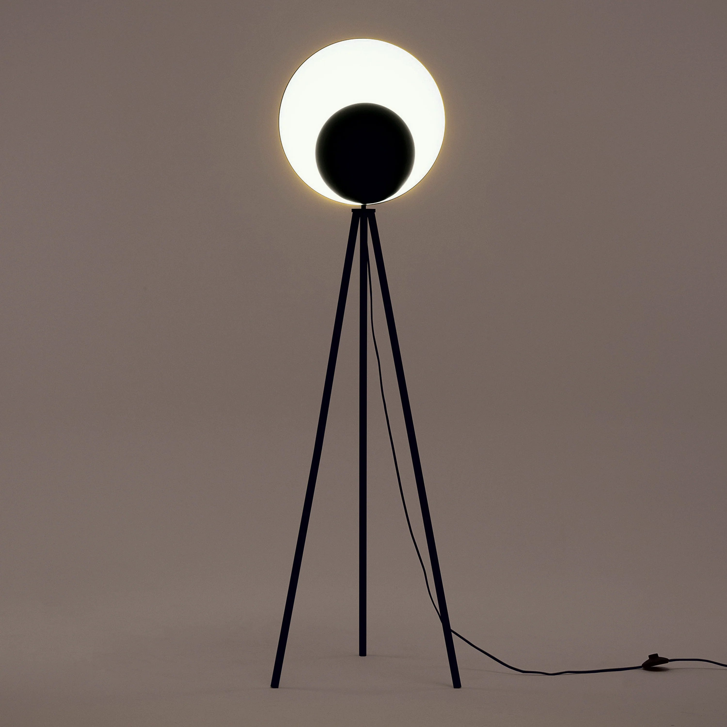 Charcoal Grey Diffuser Floor Lamp - Miola