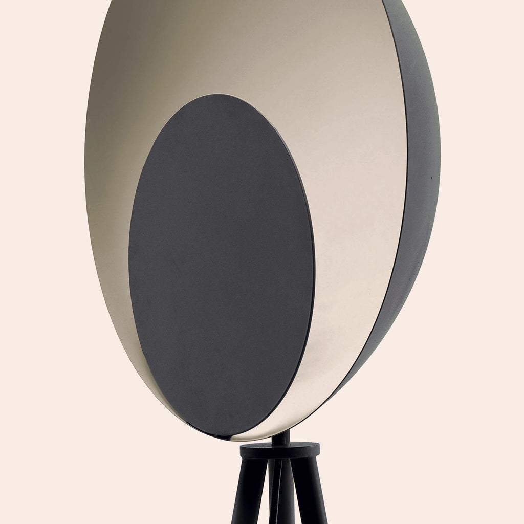 Charcoal grey diffuser floor lamp - Miola