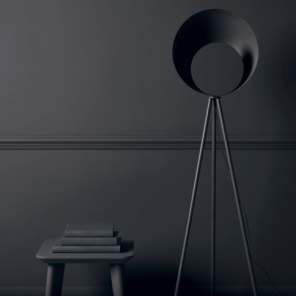 Charcoal Grey Diffuser Floor Lamp - Miola