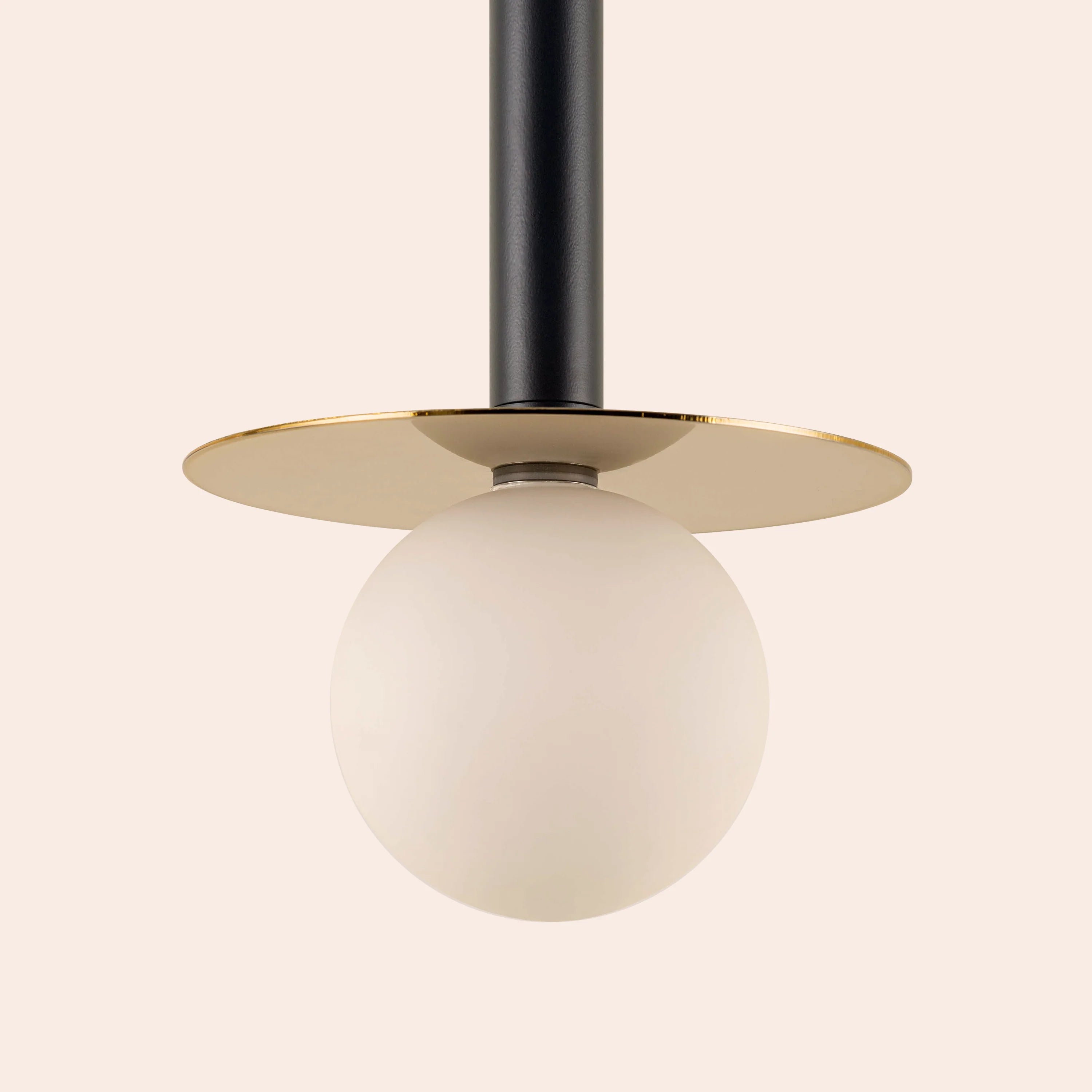 Charcoal Grey Disk Pendant Light - Miola