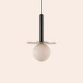 Charcoal Grey Disk Pendant Light - Miola
