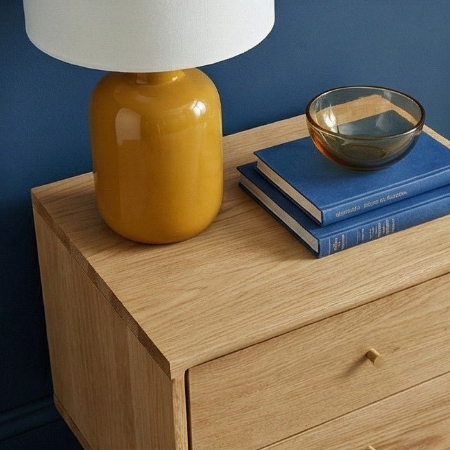 Wright Oak Bedside Table - Miola