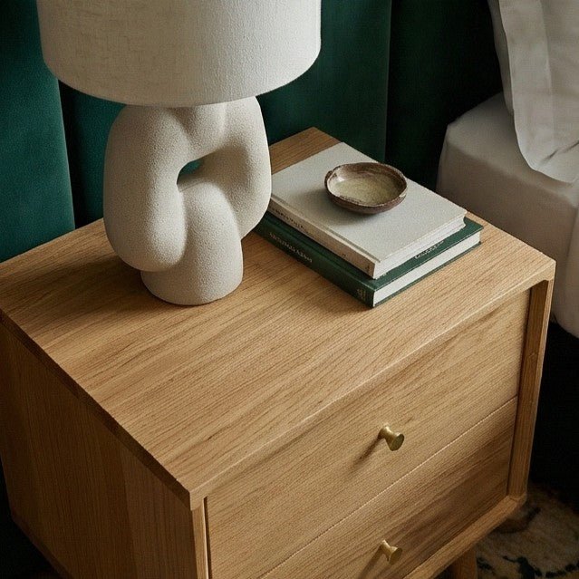 Wright Oak Bedside Table - Miola