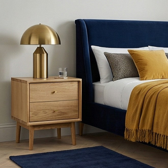 Wright Oak Bedside Table - Miola