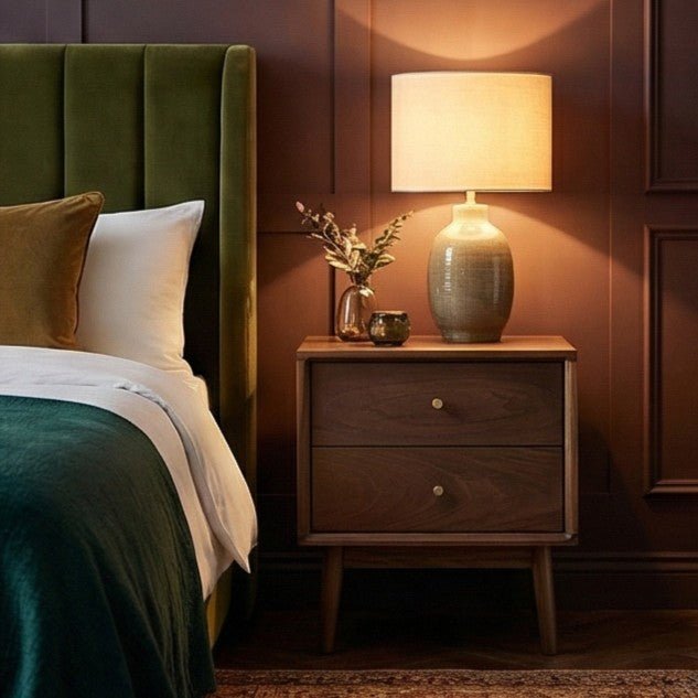 Wright Walnut Bedside Table - Miola