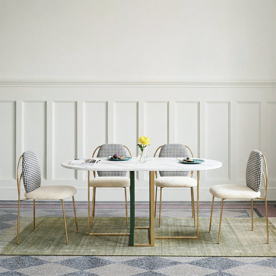 COSCO Modern Folding Dining Table, Green & Grey - Miola