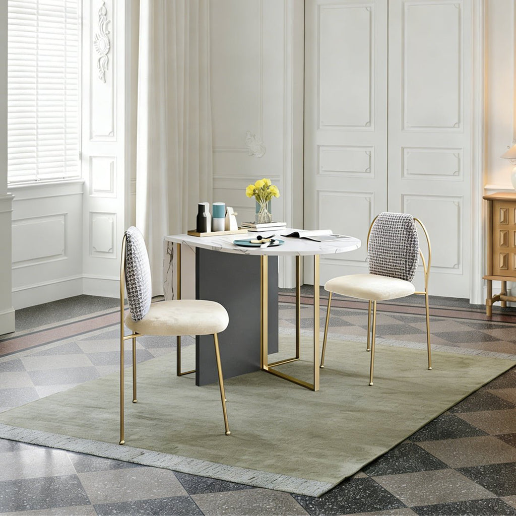 COSCO Modern Folding Dining Table, Green & Grey - Miola
