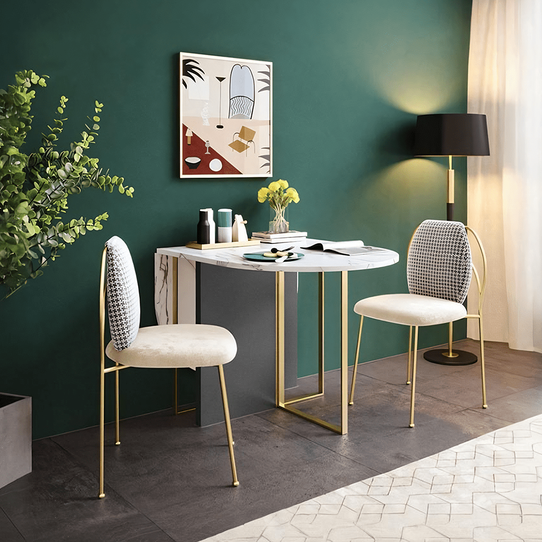 COSCO Modern Folding Dining Table, Green & Grey - Miola