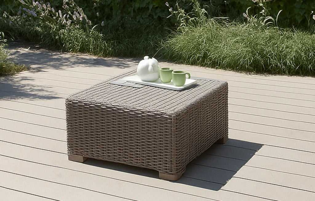 Keter California Taupe Rattan Coffee Table - Miola
