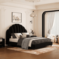 Cassian Small Double Bed, King Size Bed, Flannelette - Miola