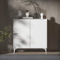 Cethy Wood Shoe Storage, White - Miola