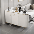 Drake Shoe Storage, White & Gold - Miola