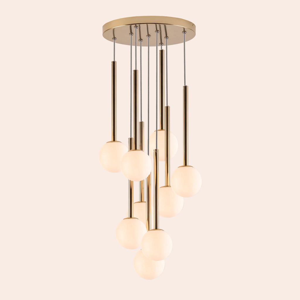 Brass cluster pendant ceiling light - Miola
