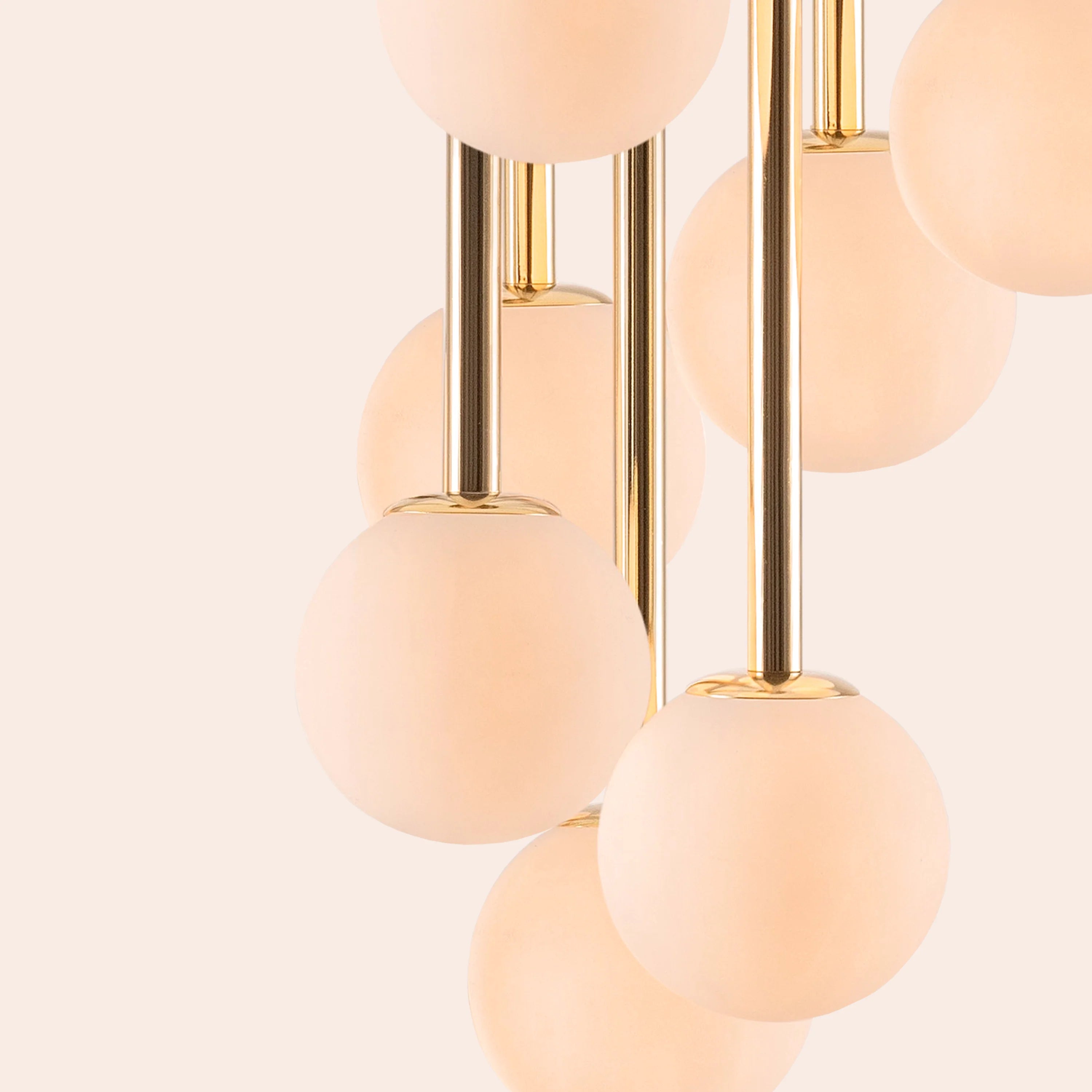 Brass cluster pendant ceiling light - Miola