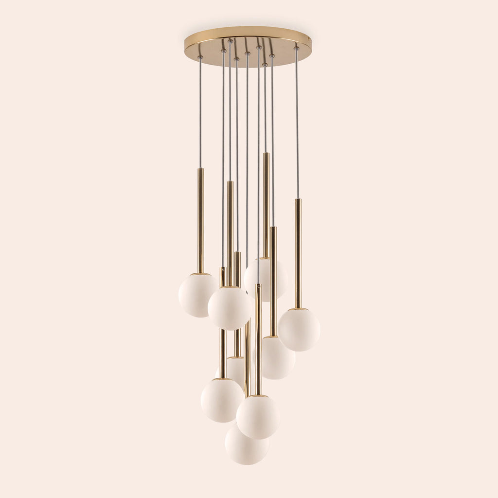 Brass Cluster Pendant Ceiling Light - Miola