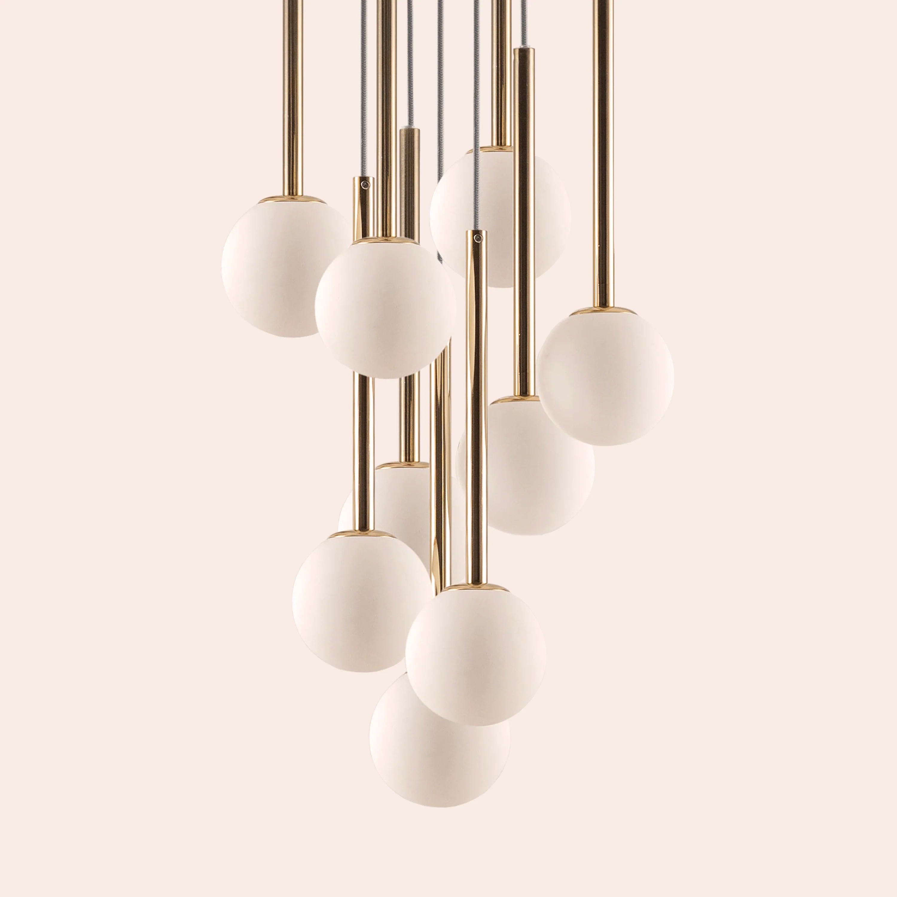 Brass cluster pendant ceiling light - Miola