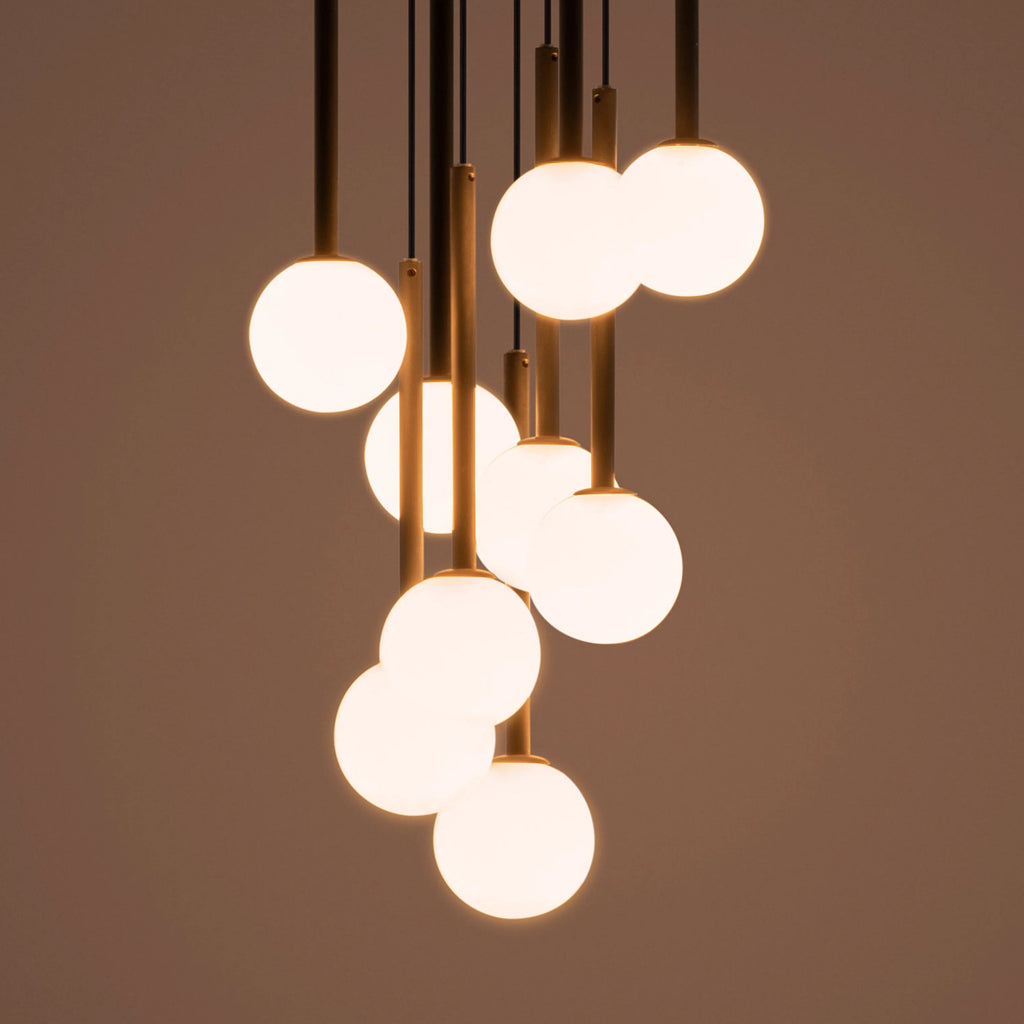 Charcoal Grey Pendant Cluster Ceiling Light - Miola