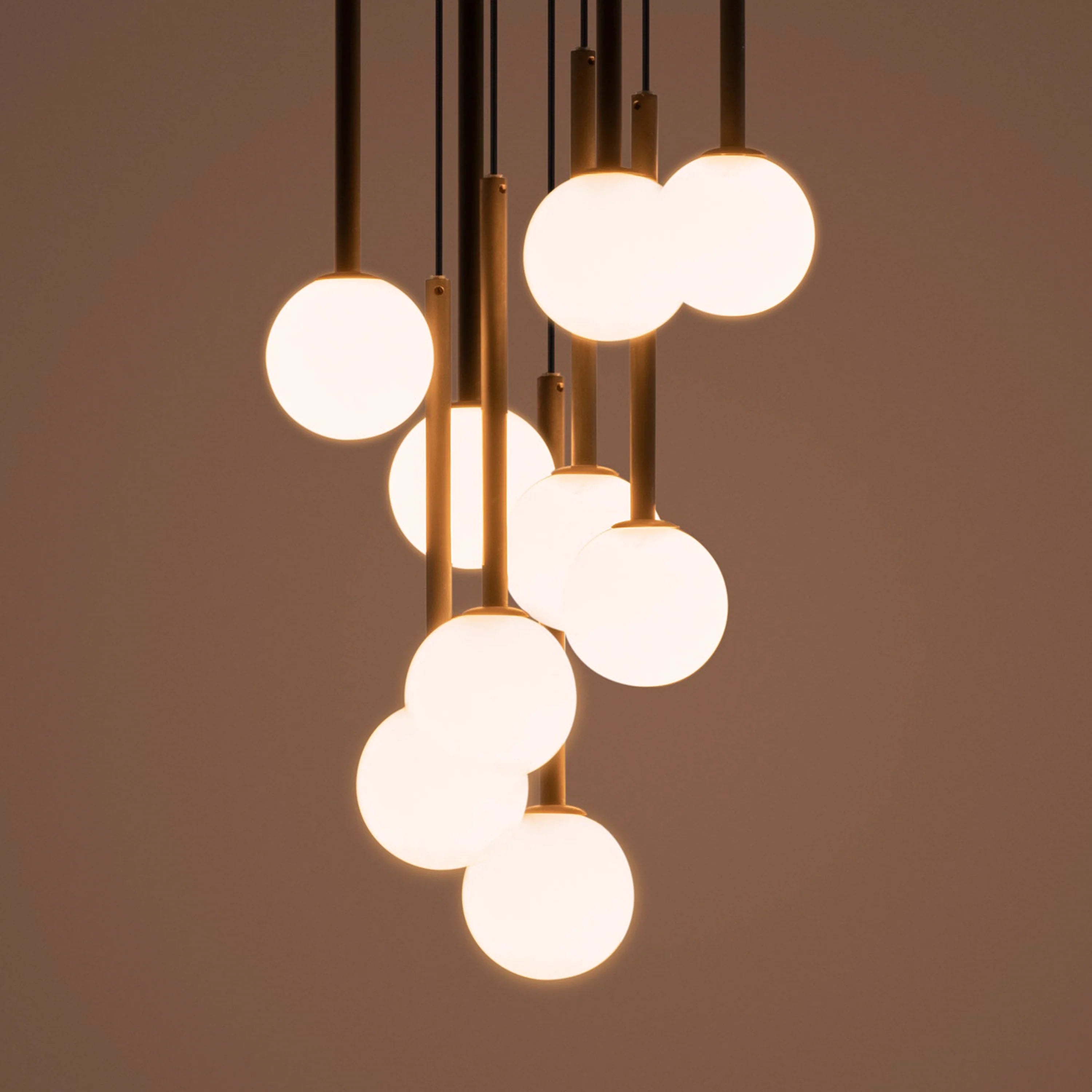 Charcoal Grey Pendant Cluster Ceiling Light - Miola