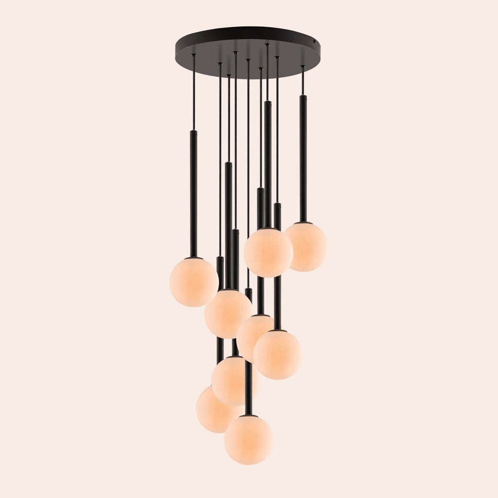 Charcoal grey pendant cluster ceiling light - Miola