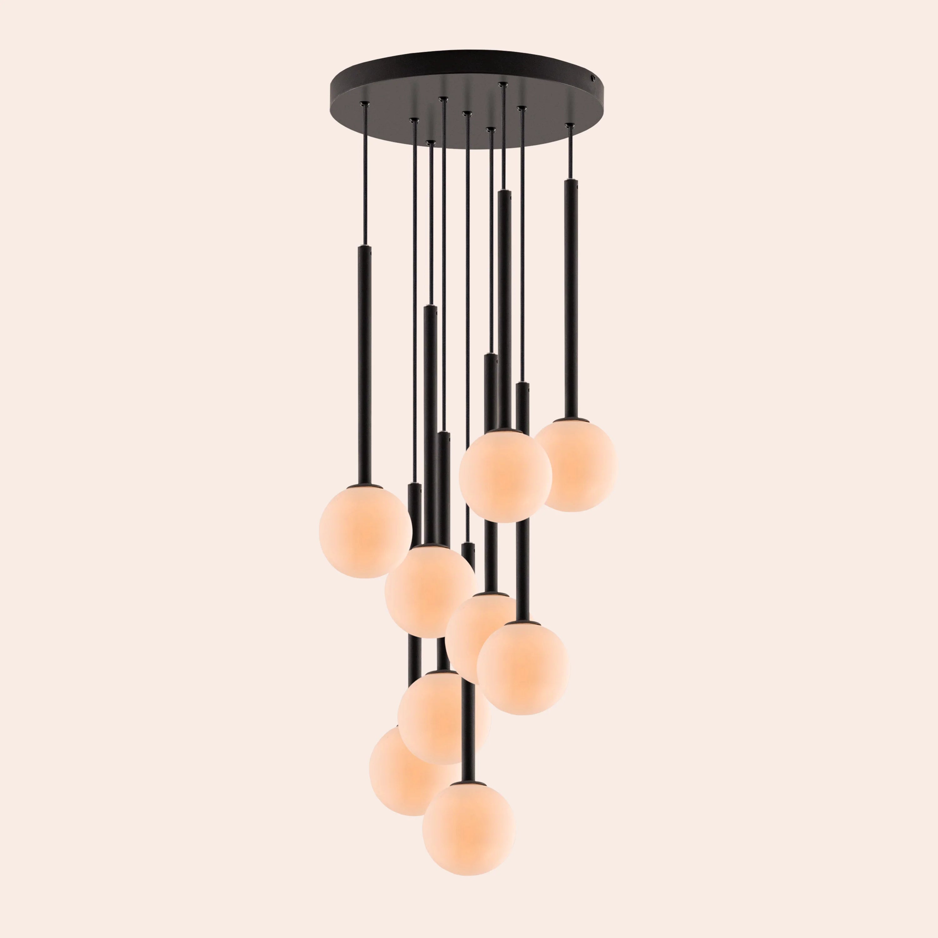 Charcoal grey pendant cluster ceiling light - Miola