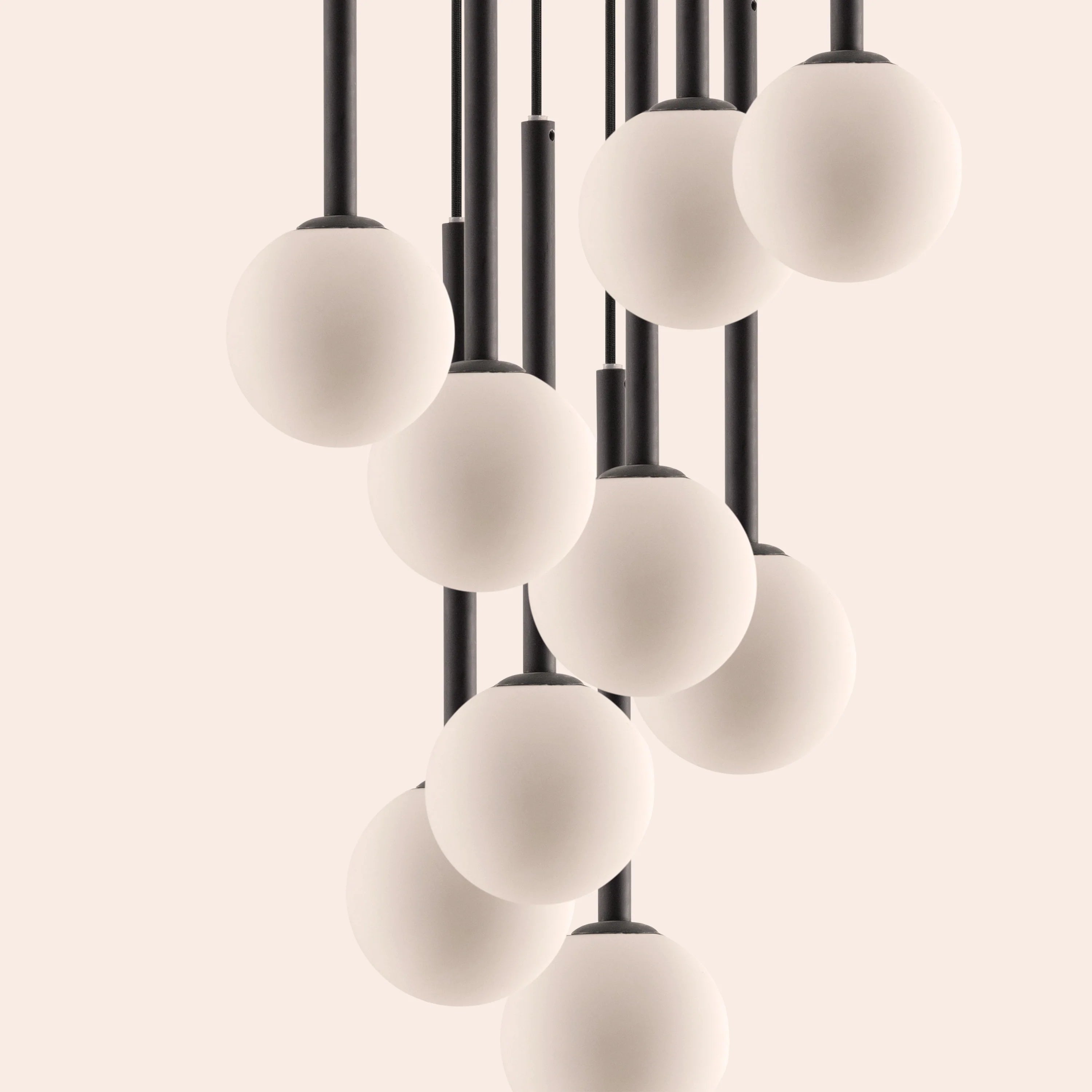 Charcoal grey pendant cluster ceiling light - Miola