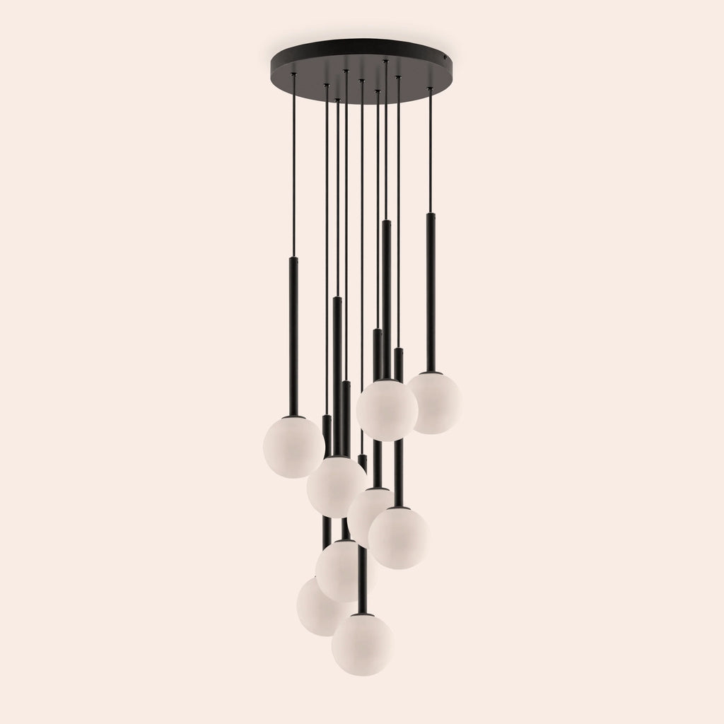 Charcoal grey pendant cluster ceiling light - Miola