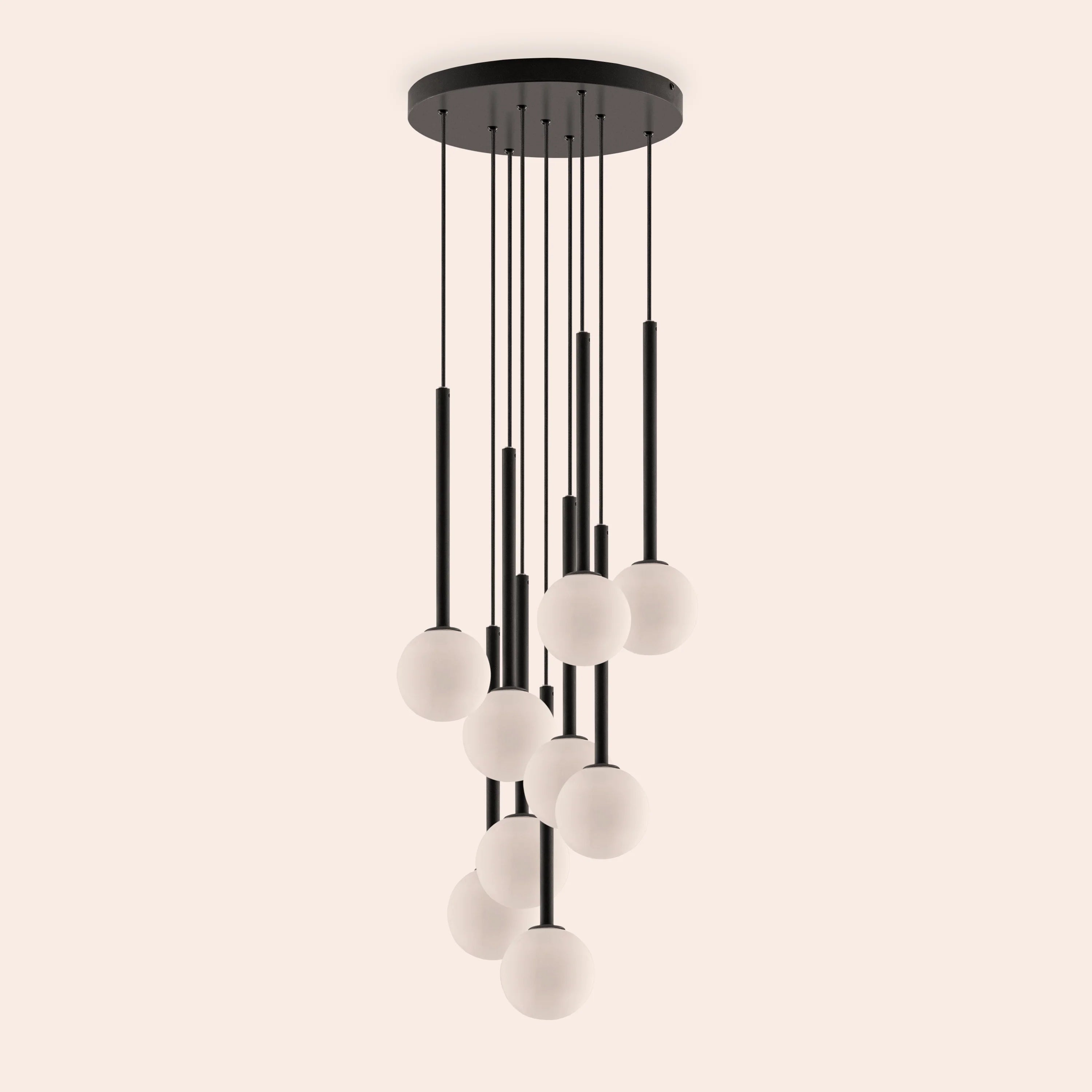 Charcoal grey pendant cluster ceiling light - Miola