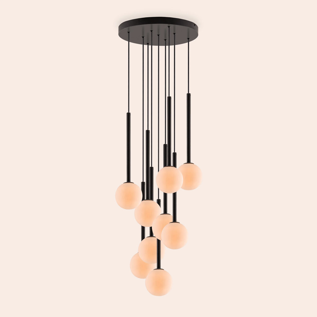 Charcoal grey pendant cluster ceiling light - Miola