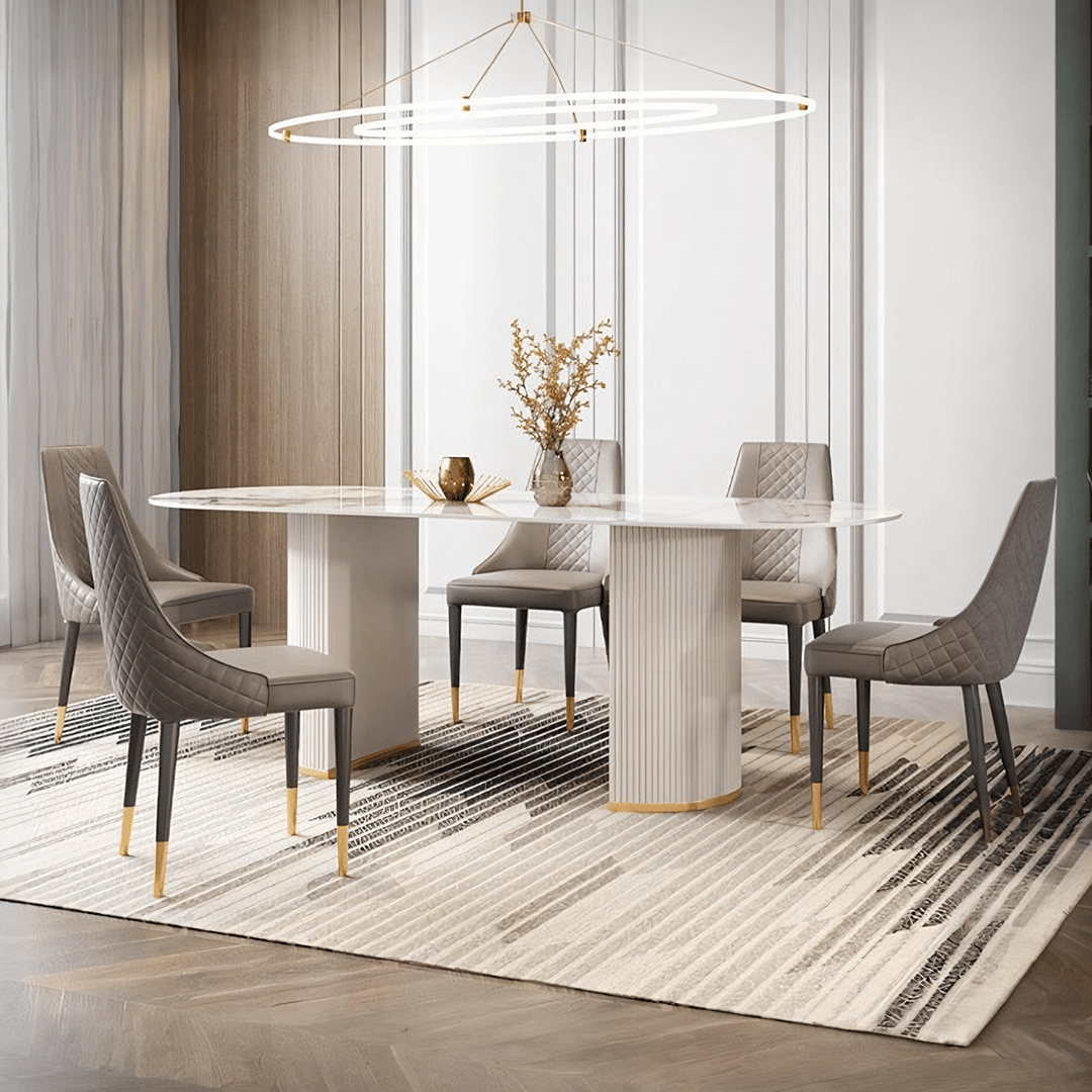 Costanza Matching Dining Chairs, Grey - Miola