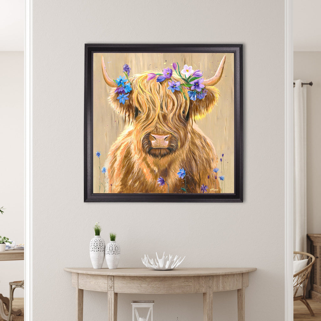Highland Cow Print 'Flower Girl'