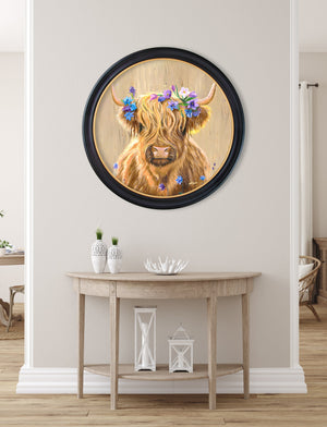 Highland Cow Print 'Flower Girl'