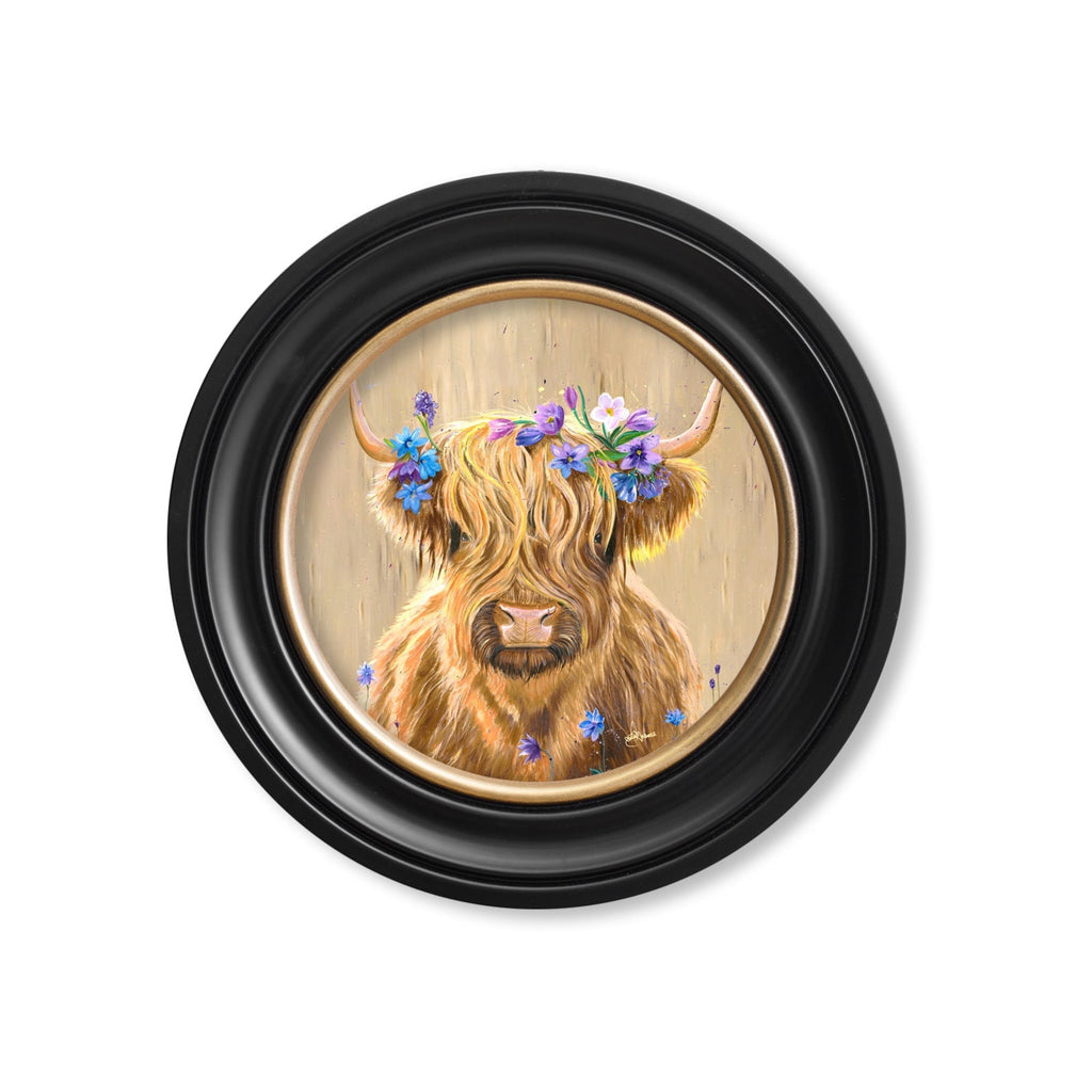 Highland Cow Print 'Flower Girl'