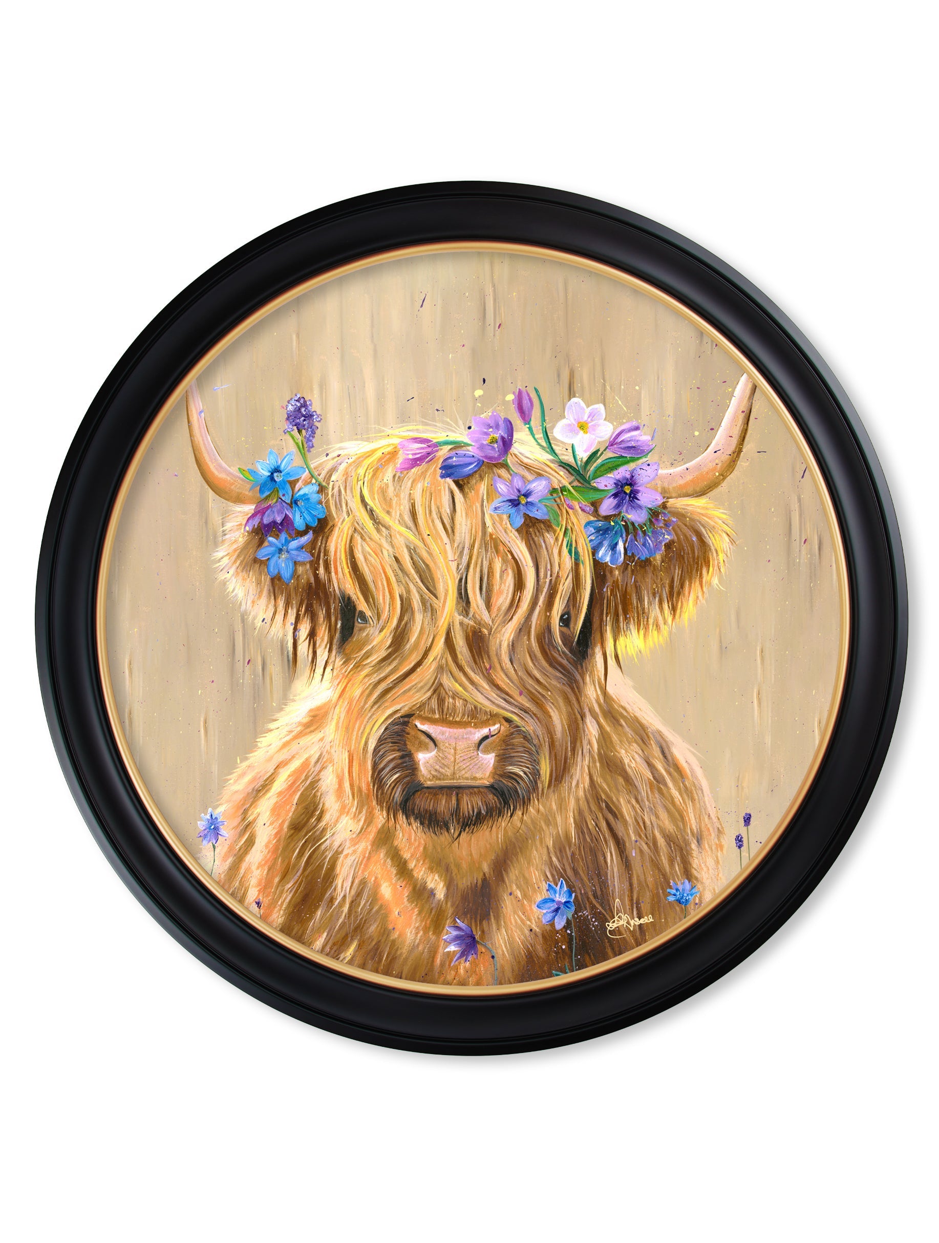 Highland Cow Print 'Flower Girl'