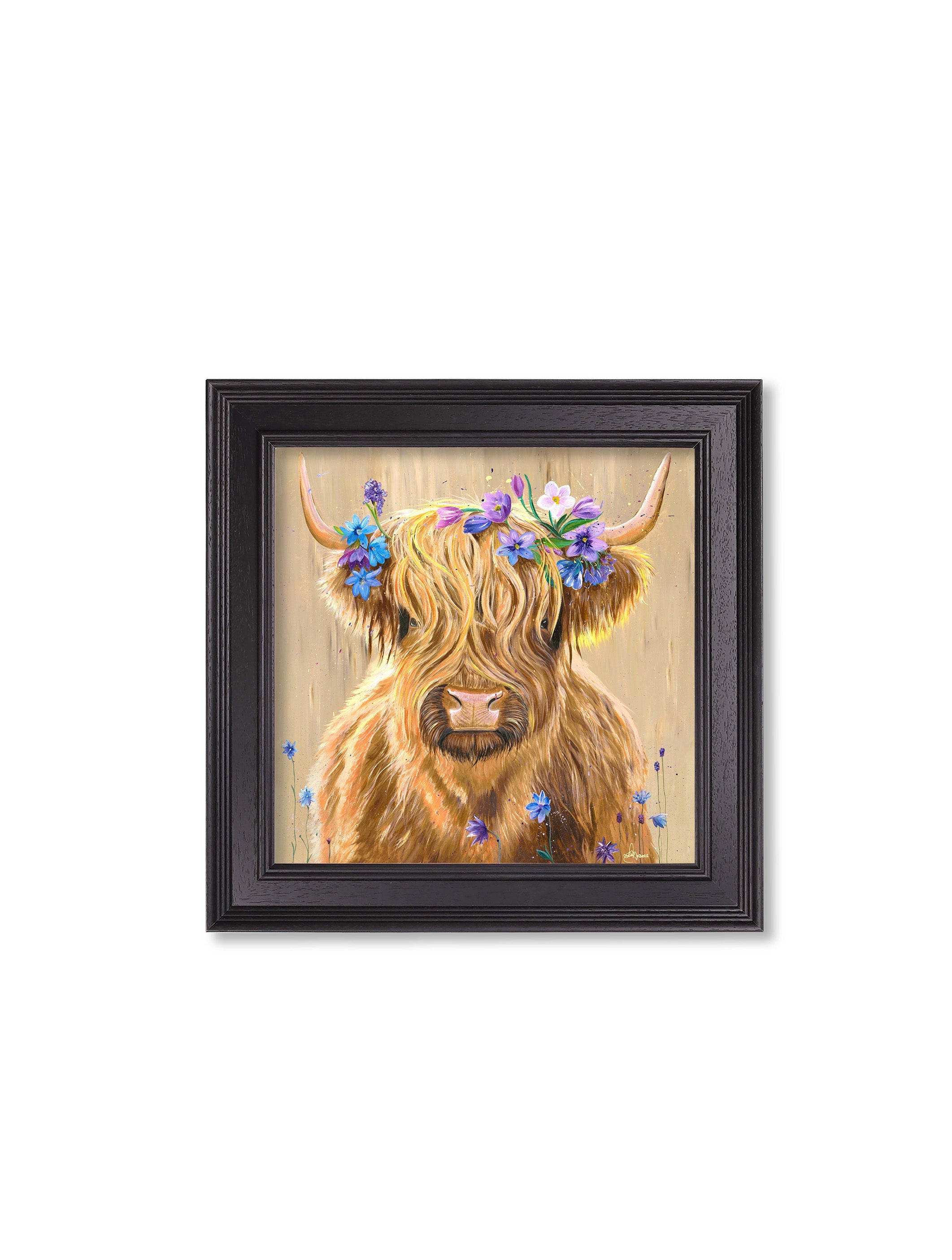 Highland Cow Print 'Flower Girl'