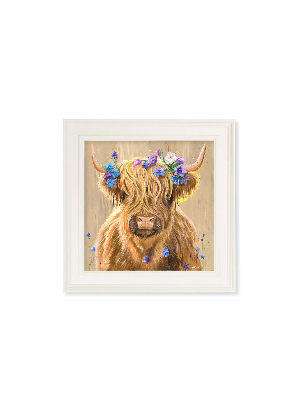 Highland Cow Print 'Flower Girl'
